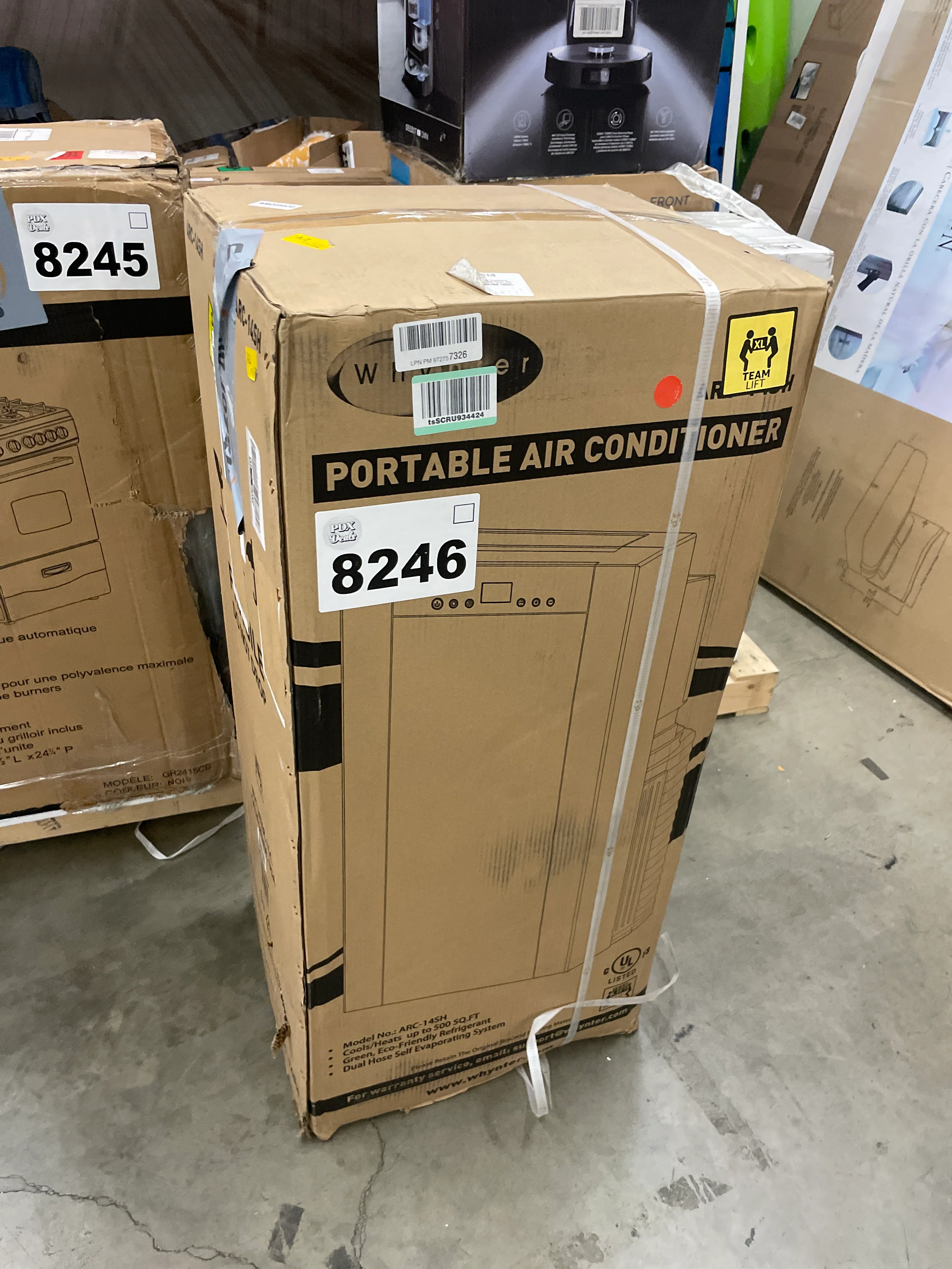NEW - Whynter Air Conditioner 14,000 Portable Heater with Dual Hose Dehumidifier & Cooling Fan for 500 Sq Ft Rooms, Includes AC Unit Window Kit, ARC-14SH (9,200 BTU SACC), Platinum/Black - Retail $579 - Image 7