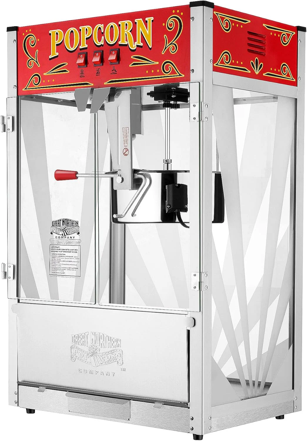 Great Northern Midway Marvel Commercial Quality Popcorn Popper Machine 16 Ounce