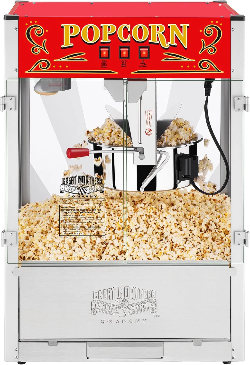 Great Northern Midway Marvel Commercial Quality Popcorn Popper Machine 16 Ounce - Image 3
