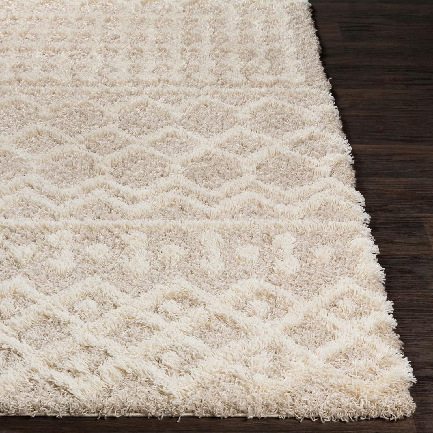 Livabliss Hapsburg Moroccan Shag Area Rug, 6'7" x 9'6", Beige - Retail $151 - Image 3