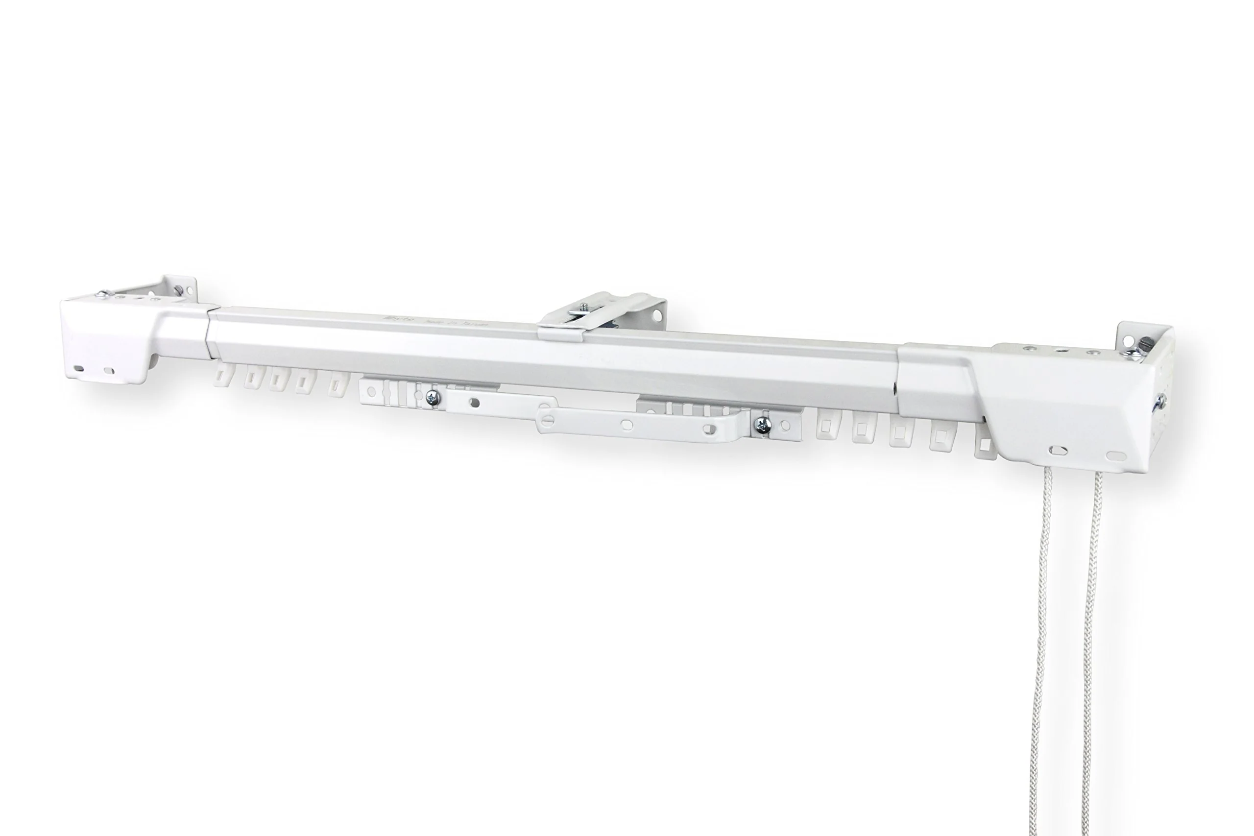 Rod Desyne Heavy Duty Center Open Traverse Rod, 66-120 inch, White - Image 3
