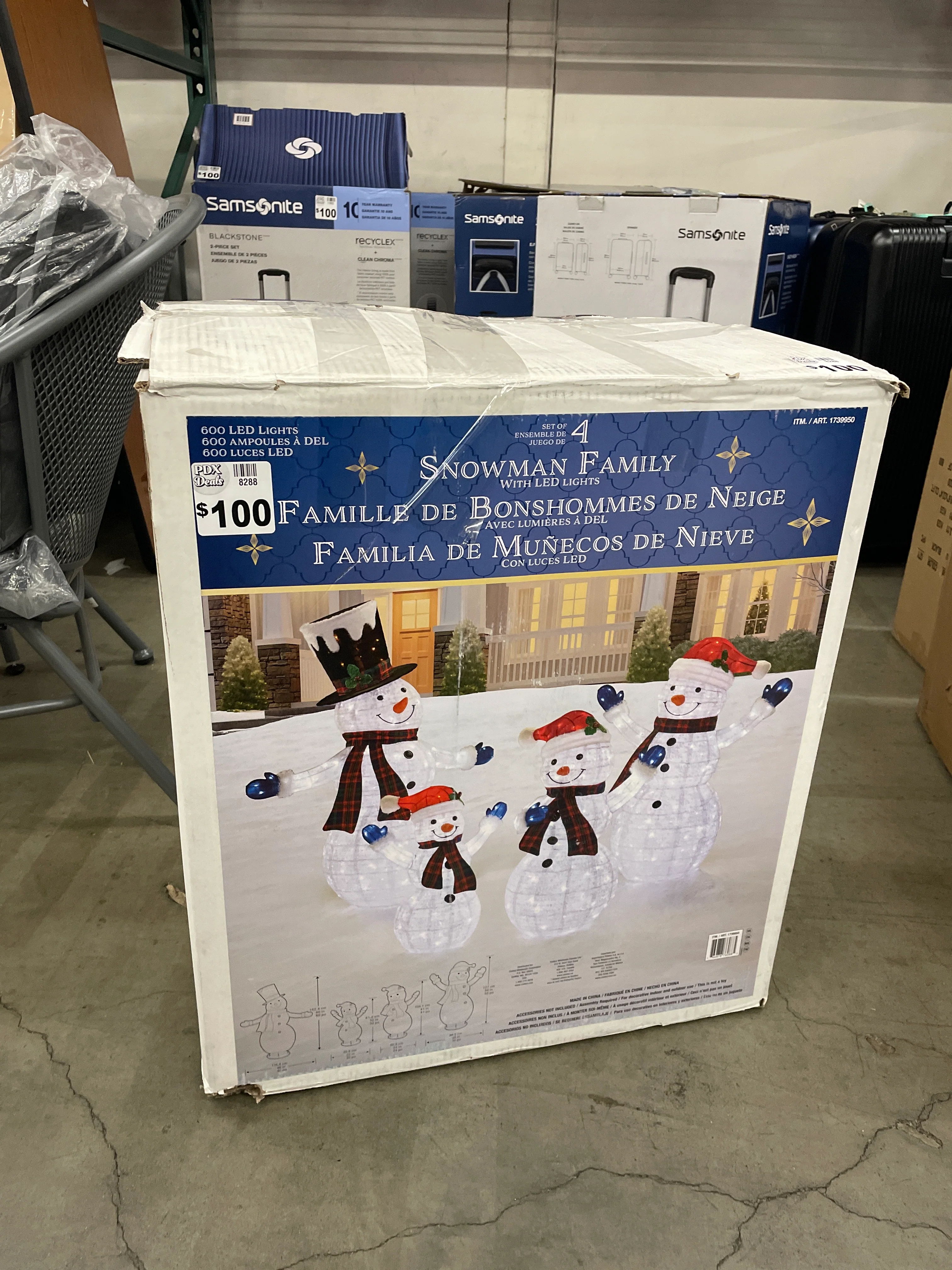 Set of 4 Snowman family - Image 9