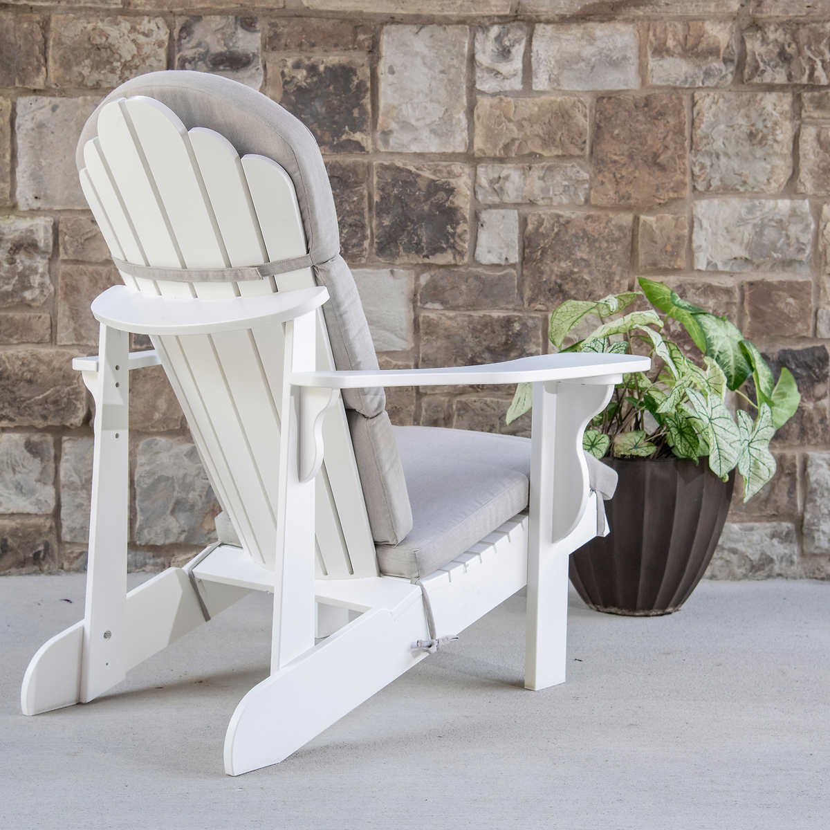 Costco - Gray Outdura Adirondack Chair Cushion - 2 Pack - Retail - Image 5
