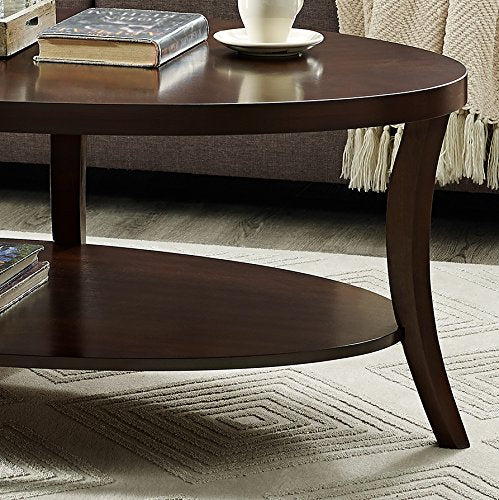 NEW - Roundhill Furniture EP Oval Coffee Table - Retail $130 - Image 2