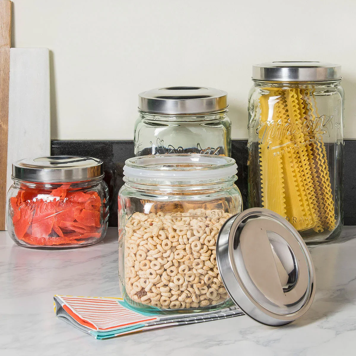 Mason Craft & More 4-piece Glass Canister Set - Image 2