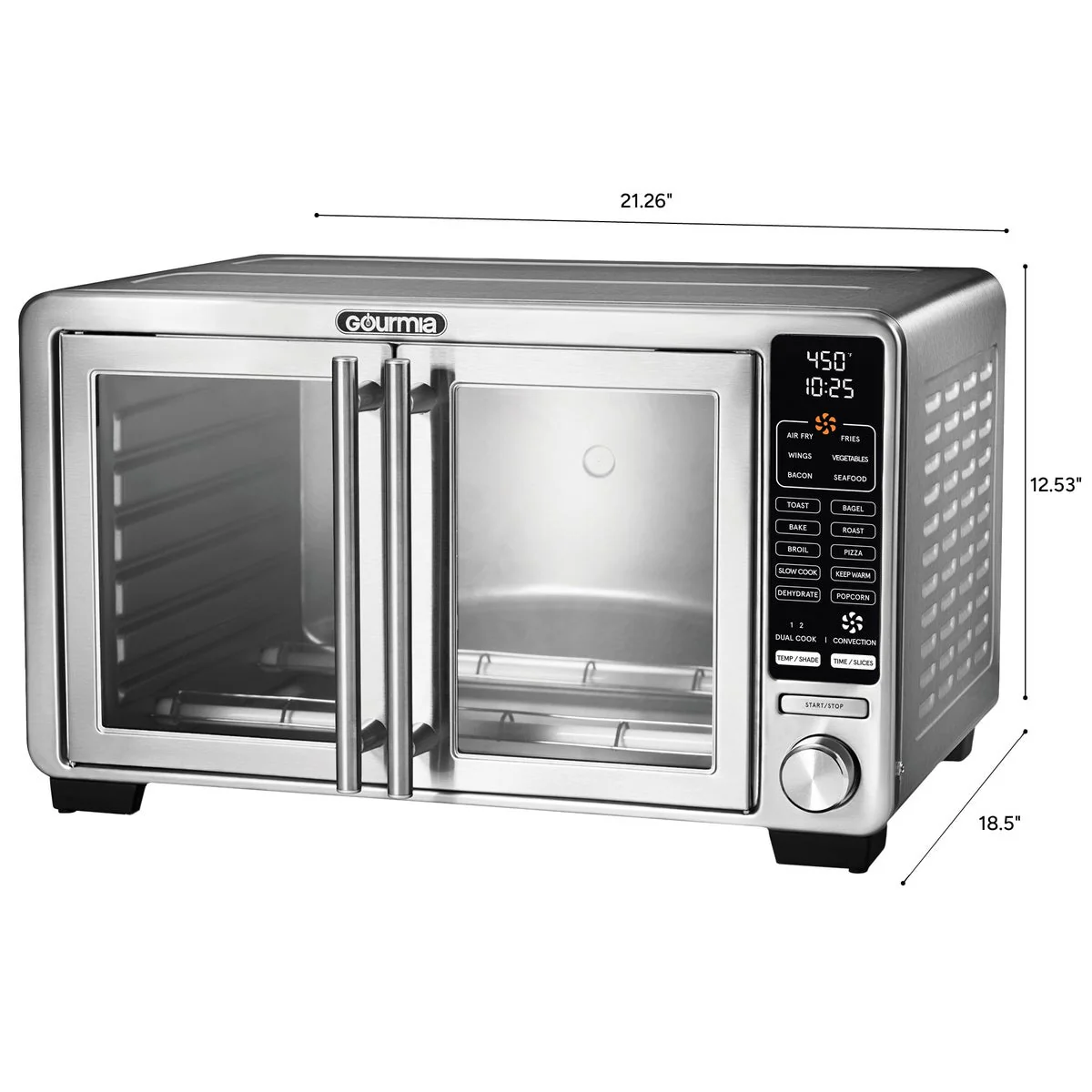 NEW - Gourmia XL Digital Countertop Oven with Air Fry - Retail $140 - Image 2