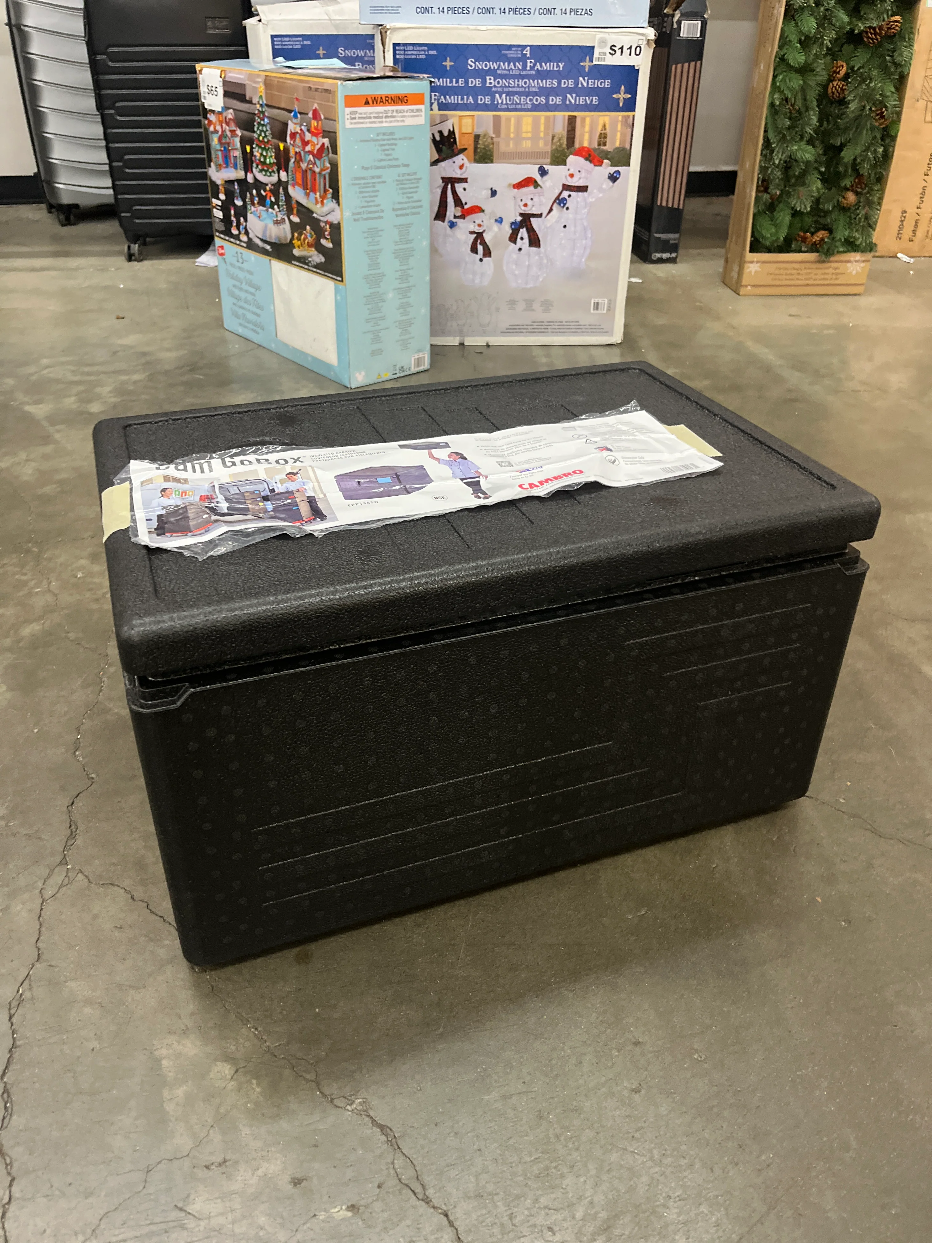 Cambro GoBox Top Loading Insulated Food Pan Carrier, Black - Retail $49 - Image 3