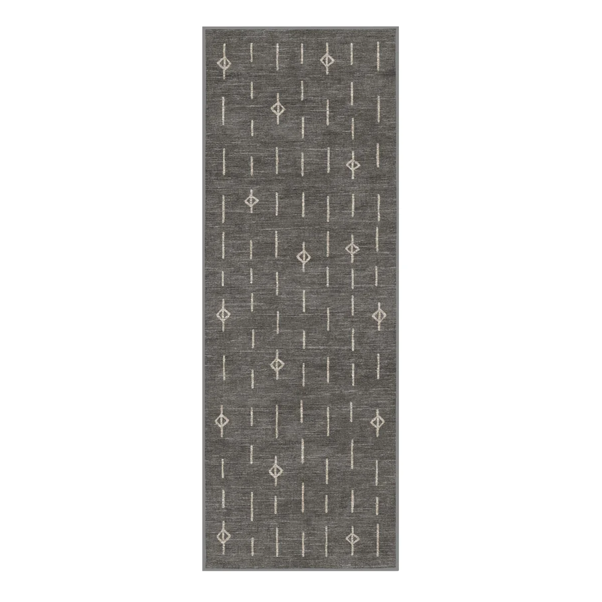 Ruggable 3'x7' Grey Flatwoven Washable Alina Runner Rug - Retail $119