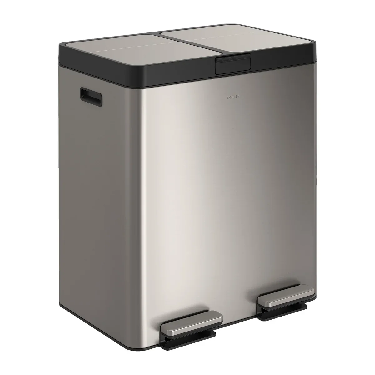 Kohler 82L Dual Bin Step Trash Can - Retail $200