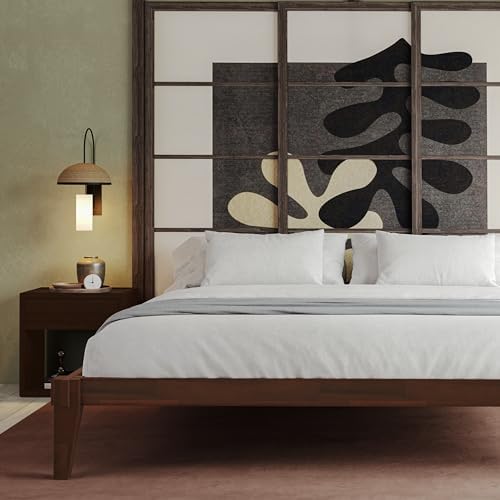 Chalipa Basic Bed Frame Without headboard - Walnut - Twin - Image 2
