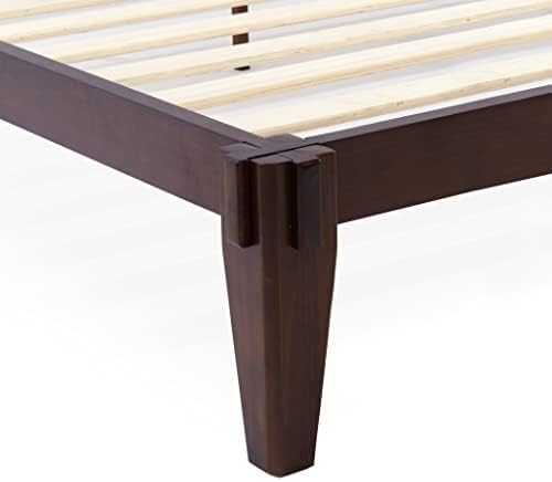Chalipa Basic Bed Frame Without headboard - Walnut - Twin - Image 3