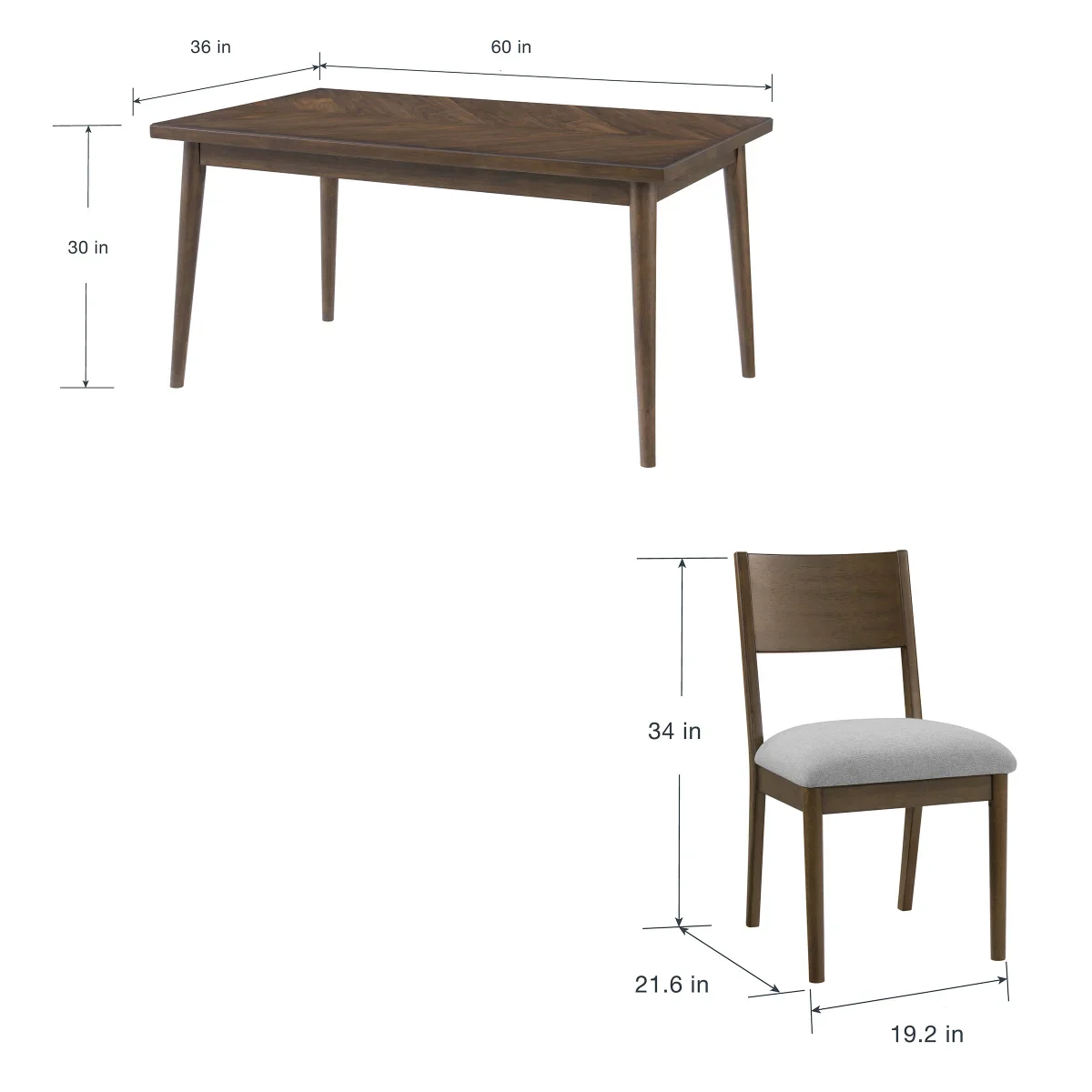 NEW - Clare Valley 5-piece Dining Table Set - Retail $799 - Image 2
