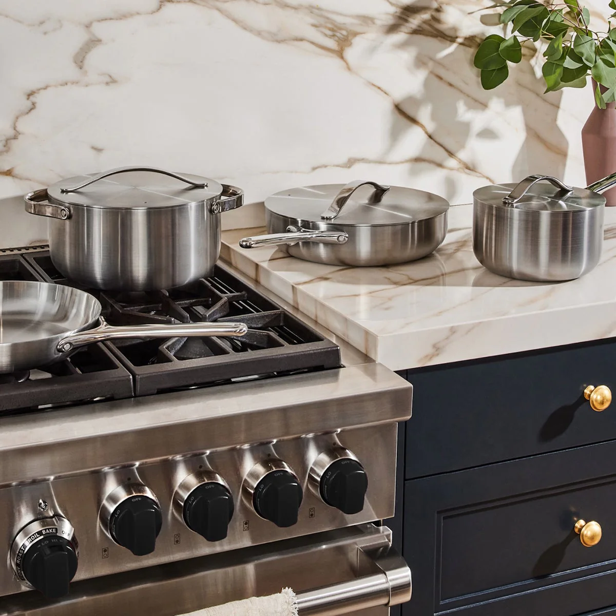 NEW - Caraway 5-ply Clad Stainless Steel 16-piece Cookware Set - Image 6