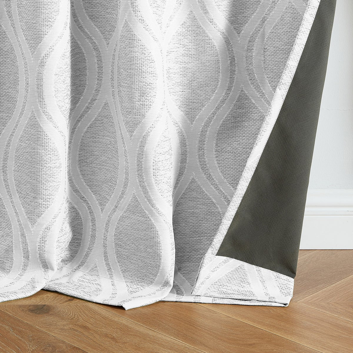 Silk Home Mitchell Blackout Curtains - WHITE - Image 3