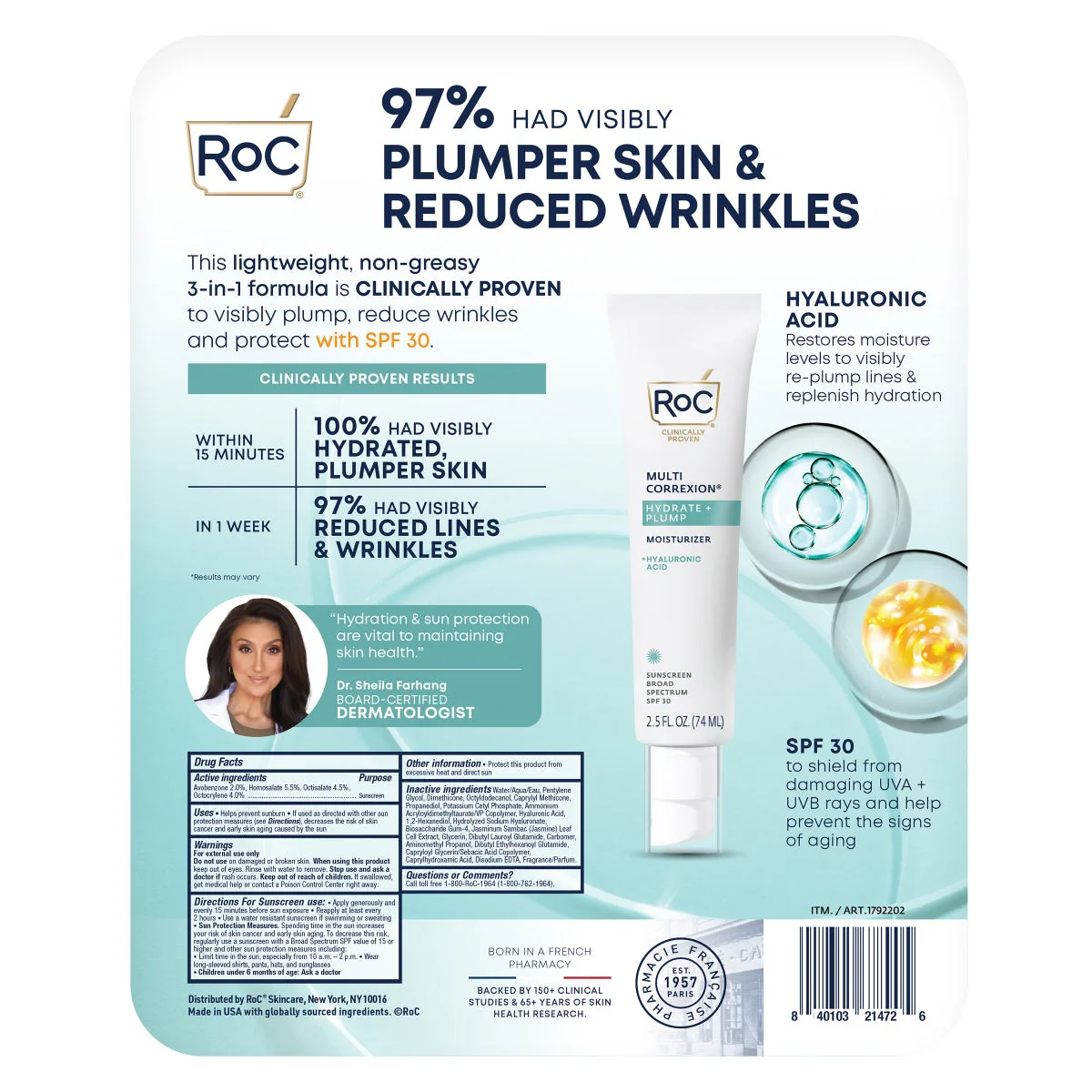 Roc Hydrate & Plump Moisturizer with SPF 30 - Image 2