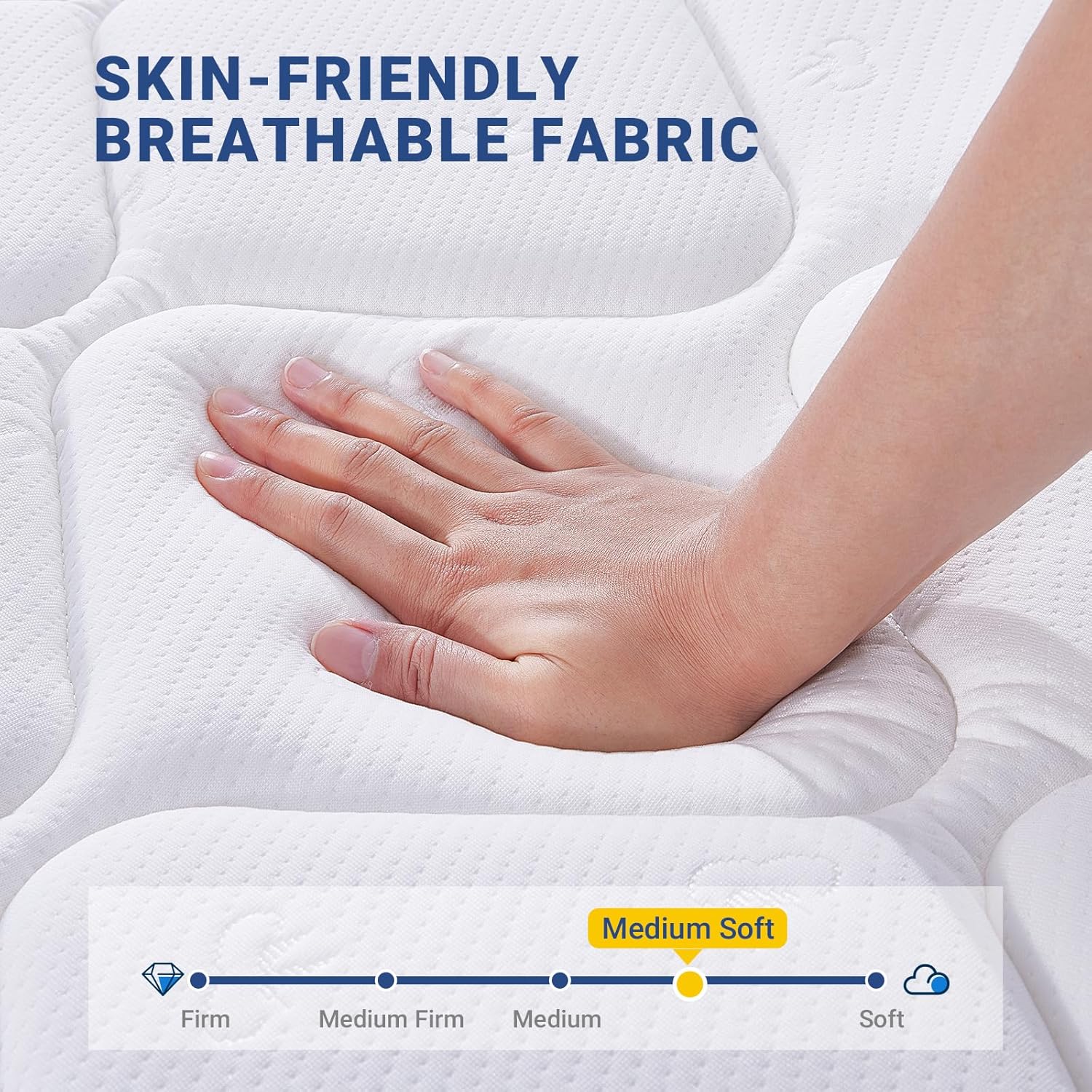 NEW - Avenco 12 Inch FULL Size Mattress, Medium Soft, Hybrid Spring Mattresses with Comfort Foam and Pocket Coils for Pressure Relief & Motion Isolation - Retail $229 - Image 2