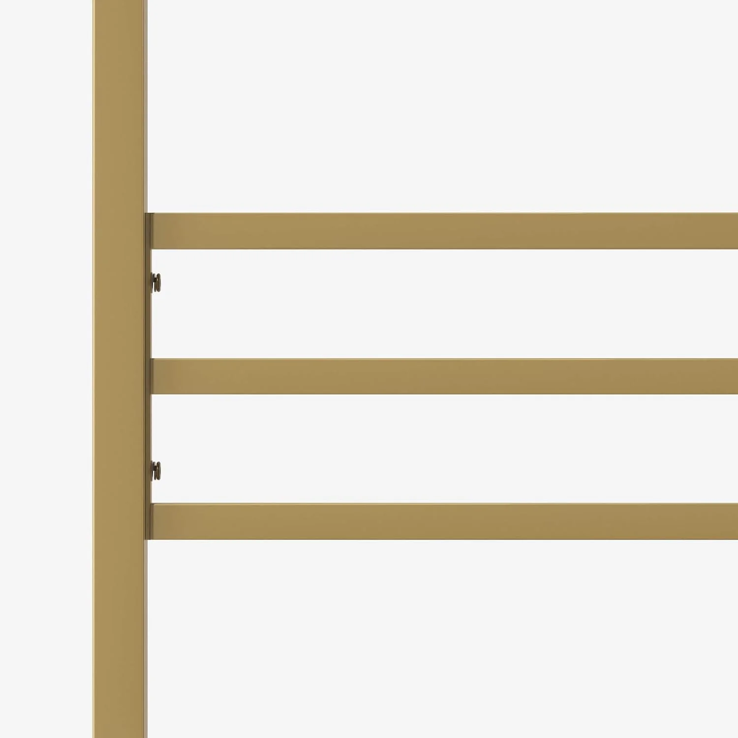 Zinus Patricia Gold Metal Canopy Platform Bed Frame, Mattress Foundation with Steel Slat Support, Queen - Image 5