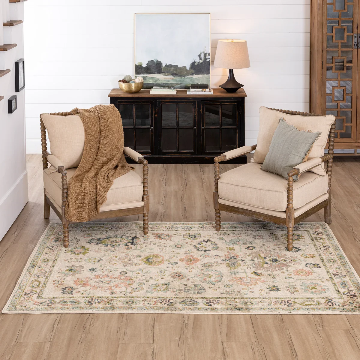 NEW - Mohawk 5x7 Home Vintage Inspired Mortimer Area Rug - Retail $199 - Image 3