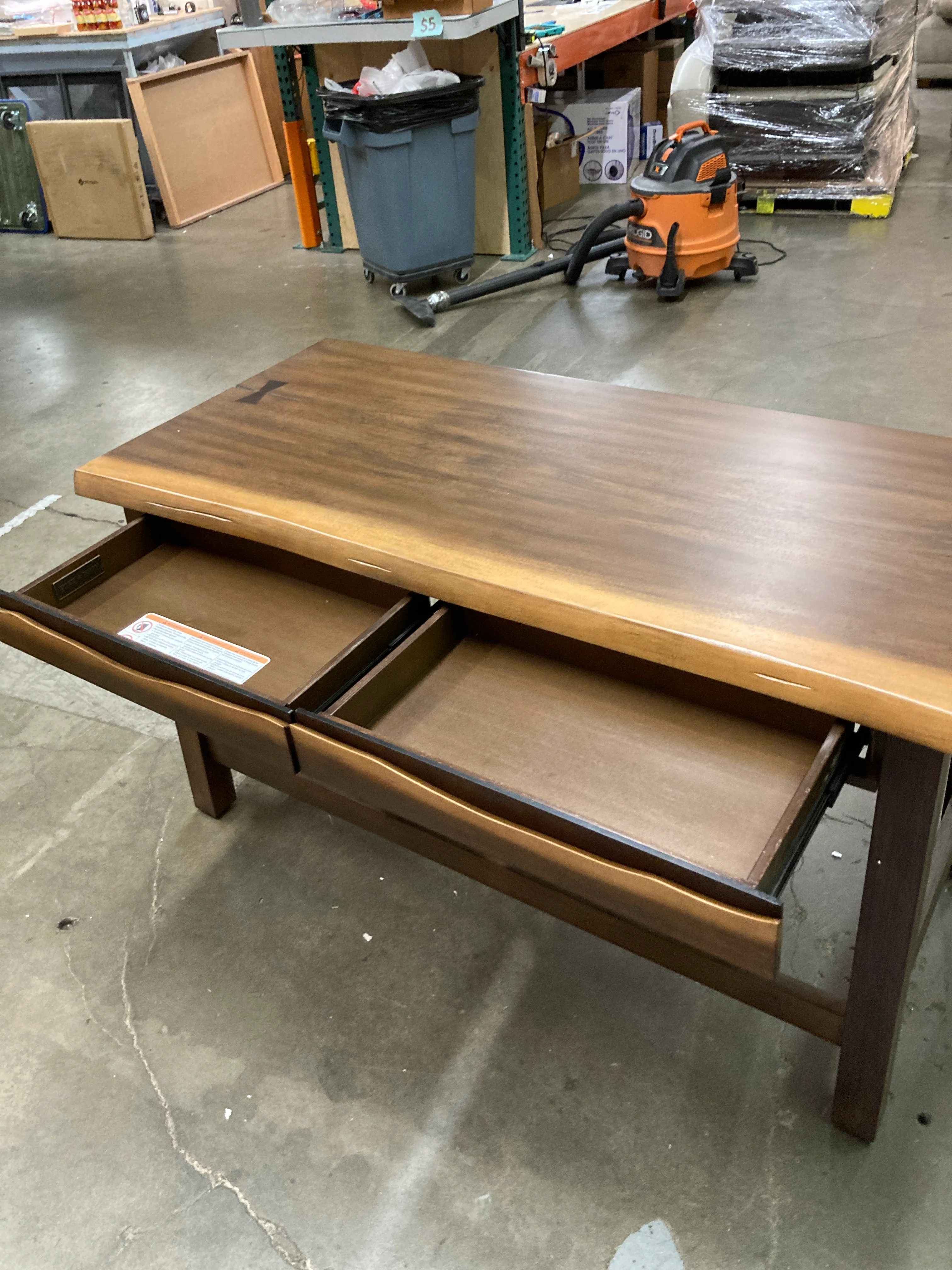 NEW - Costco - Whitley 54" Live Edge Writing Desk - Retail $299 - Image 6