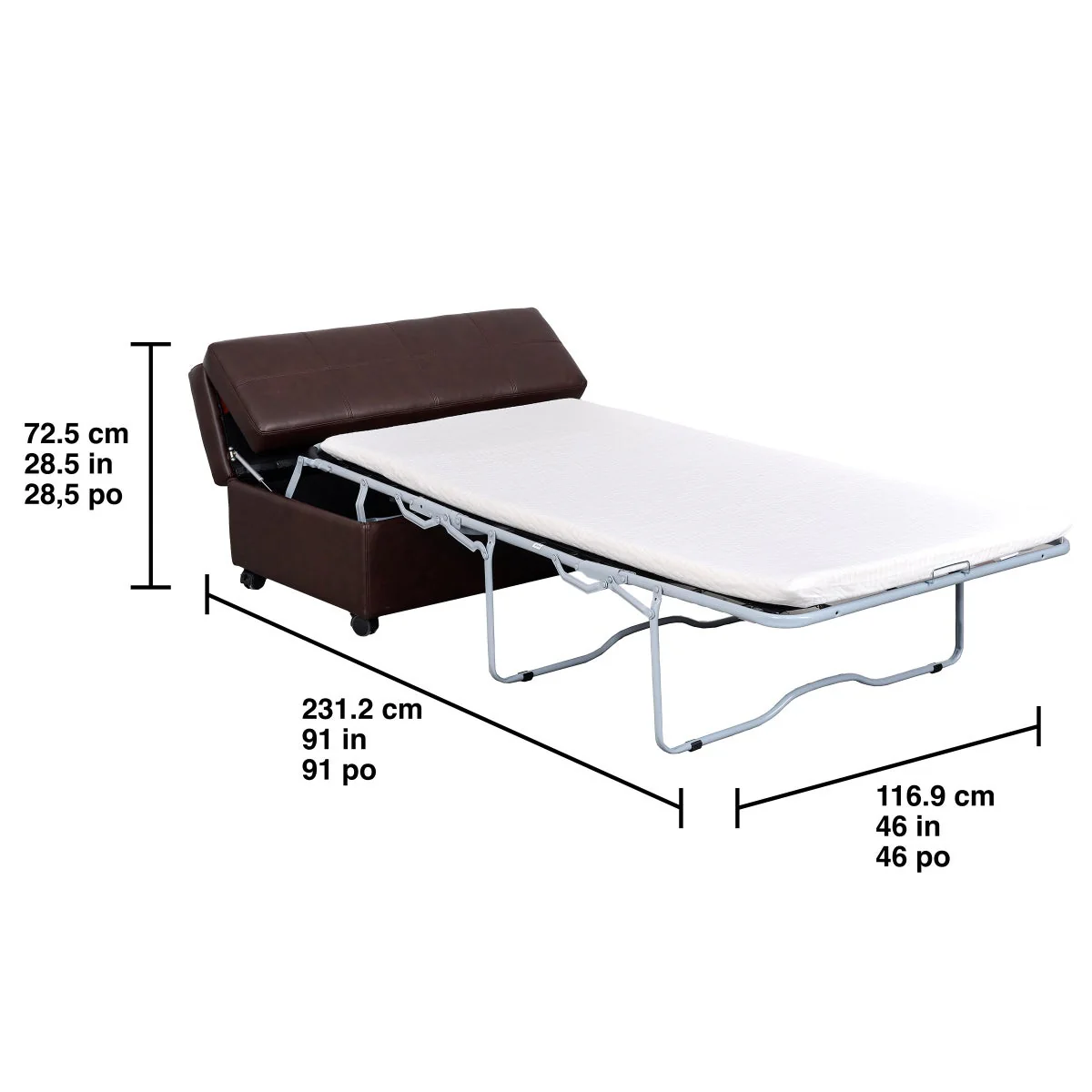 Like NEW - Emorie Sleeper Ottoman - Retail $400 - Image 3