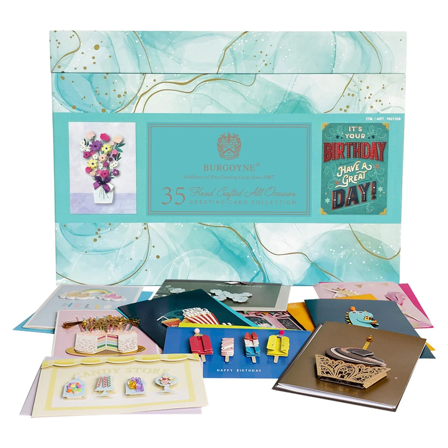 NEW - Handmade All Occasion Greeting Cards 35 CT