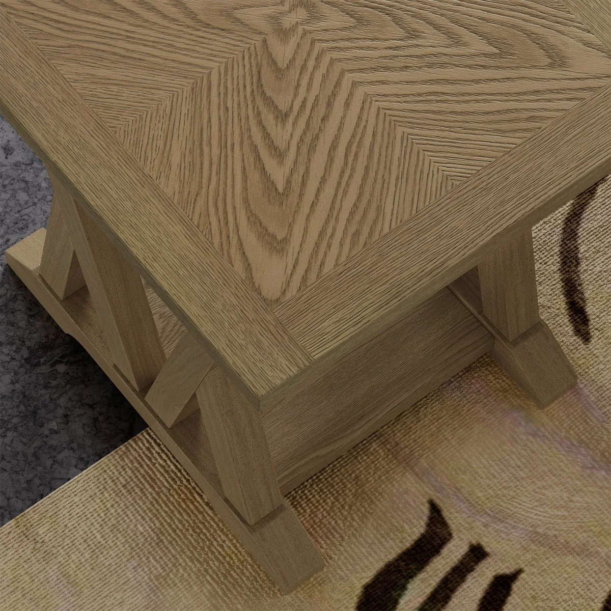 NEW - Flexsteel Maren Oak Occasional Table - Retail $230 - Image 2