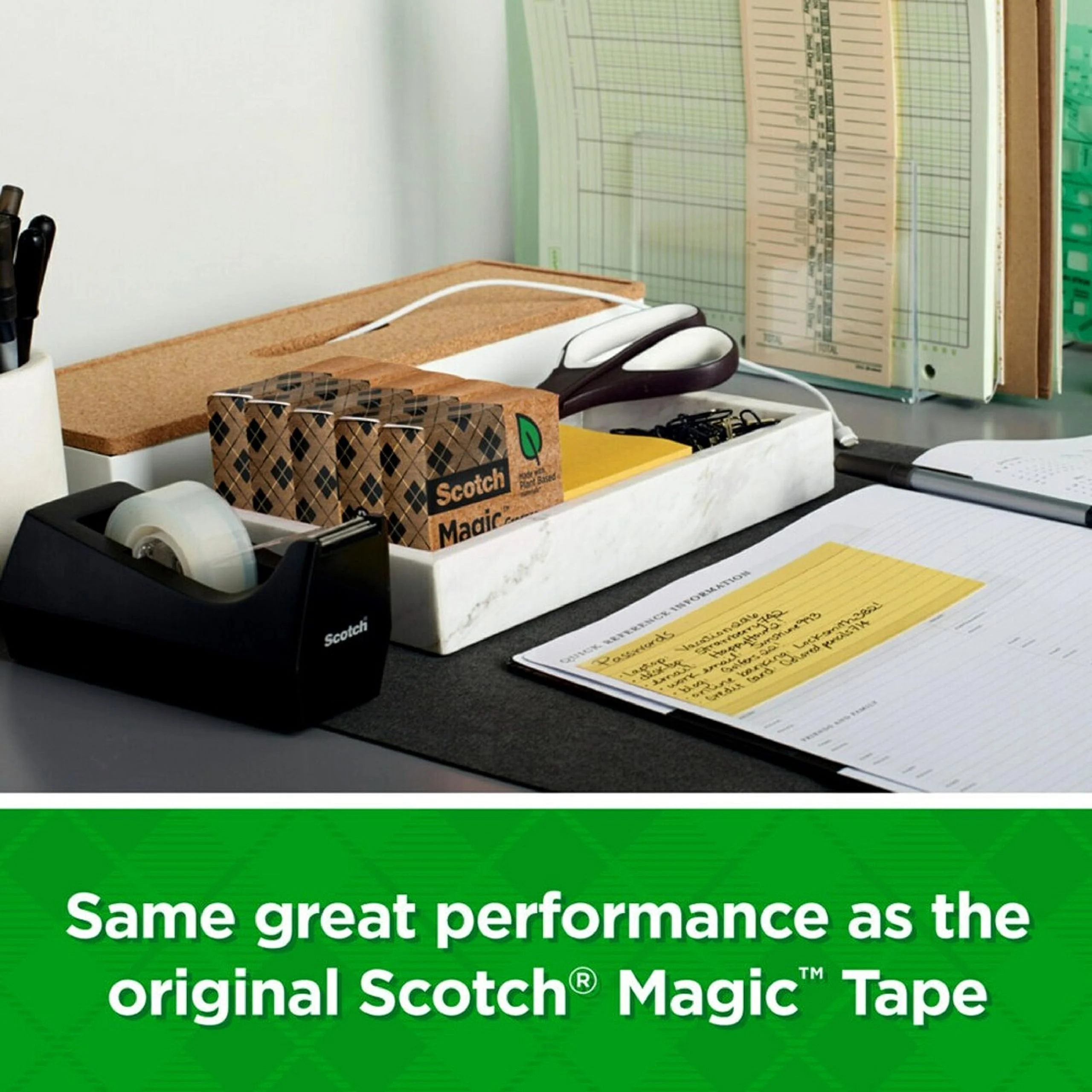 Scotch Magic Greener Tape, Invisible Tape for Fixing Paper, Office Supplies and Back to School Supplies, 0.75 in .x 900 in., 12 Rolls - Retail $24 - Image 3