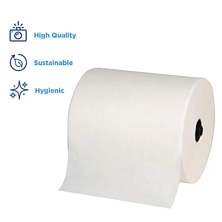 enMotion® Flex by GP PRO, 1-Ply, 8.2" x 550', White, 6 Rolls per Case - Image 2
