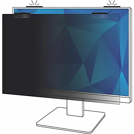 3M™ Privacy Filter Screen with COMPLY™ Magnetic Attach for 21.5" Full Screen Monitors, 16:9 Aspect Ratio, Reduces Blue Light, Anti-Glare - Image 2