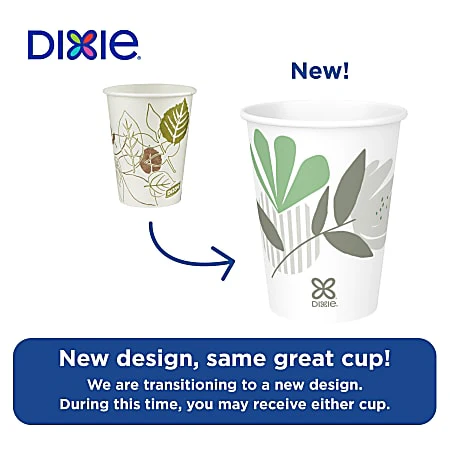 Dixie® Paper Hot Cups, 8 Oz, White, Carton Of 1,000 Cups - Image 3