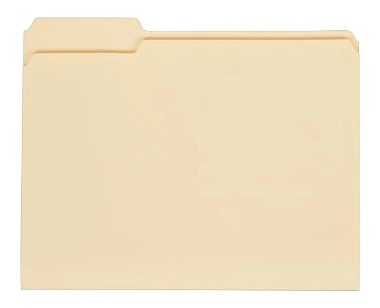 Office Depot® Brand File Folders, 1/3 Cut, Letter Size, 30% Recycled, Manila, Pack Of 100 Folders - Retail $17 - Image 5
