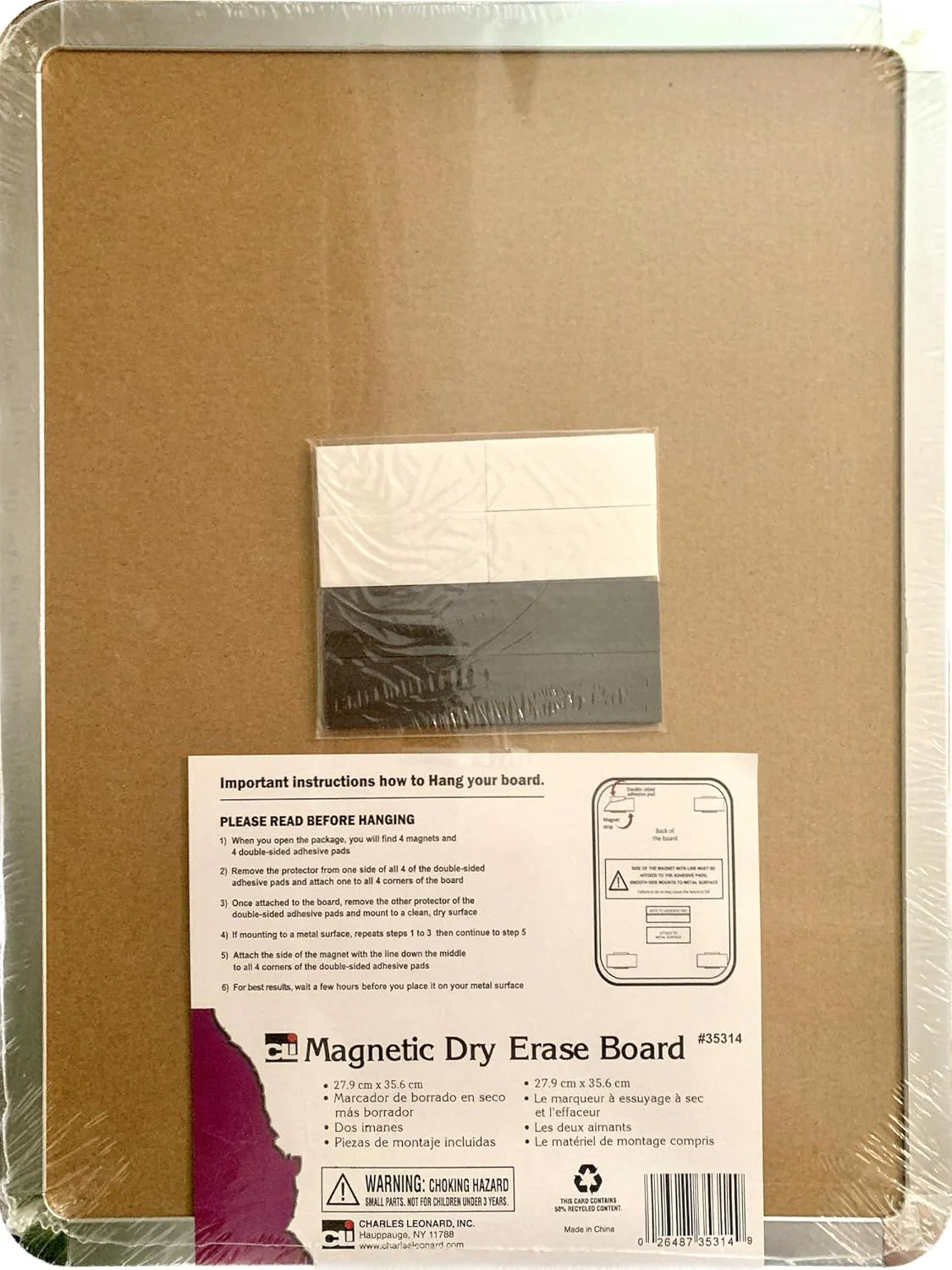 Charles Leonard Stylish Dry Erase Board (35314) - Image 2