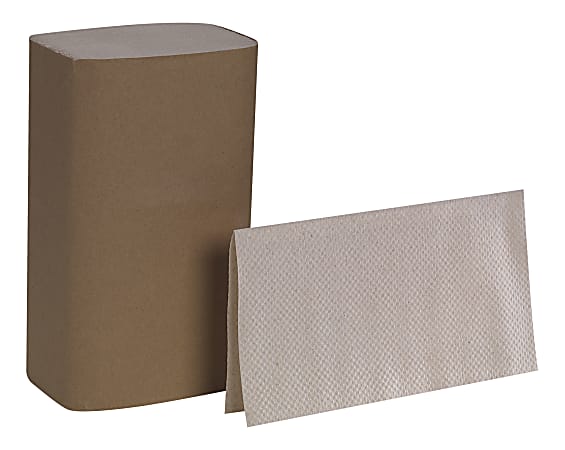 Pacific Blue Basic® 23504 by GP PRO, 1-Ply, S-Fold Paper Towels, 9.25" X 9.9", 100% Recycled, Brown, 250 Sheets per Pack, 16 Packs Per Case - Image 5