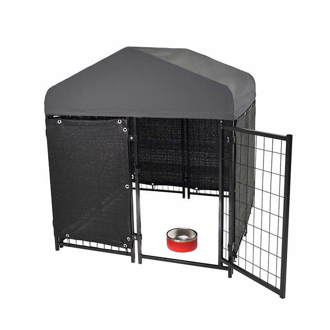 Costco - Lucky Dog STAY Series Studio Jr. Dog Kennel 4'x4' with Privacy Screen - Retail $229 - Image 2