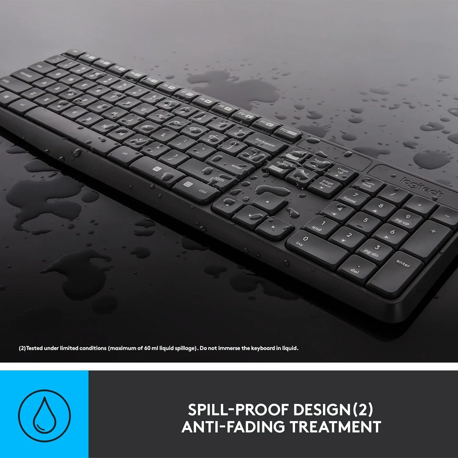 Logitech MK235 Wireless Keyboard and Mouse Combo for Windows, USB Receiver, 15 FN Keys, Long Battery Life, Compatible with PC, Laptop - Image 5