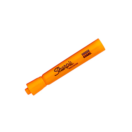 Sharpie® Tank Style Highlighters, Chisel Tip, Fluorescent Orange, Box of 12 - Image 2