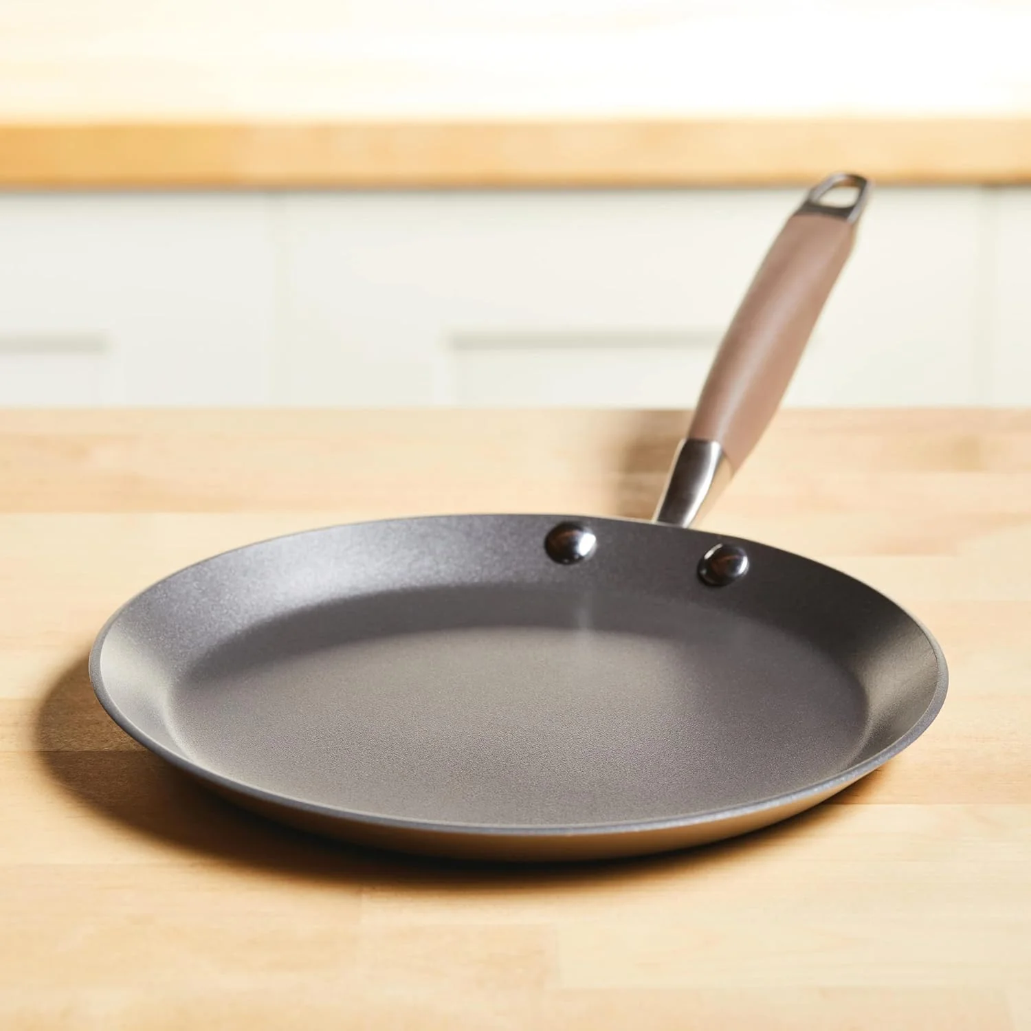 Anolon Advanced Home Hard Anodized Nonstick Crepe Pan, 9.5 Inch, Bronze - Image 9