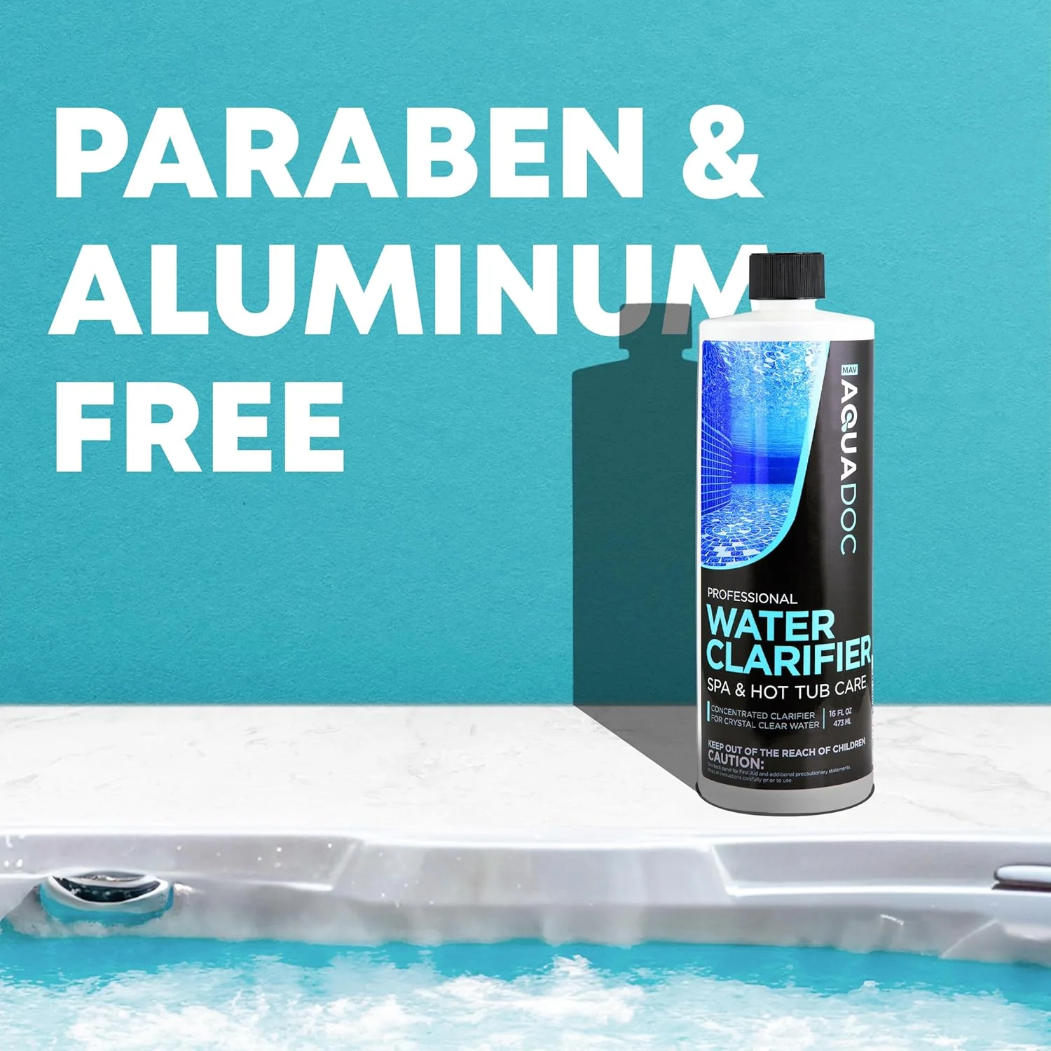 Spa Clarifier & Hot Tub Clarifier for Fast Acting Cloudy Water Treatment, The Spa Clarifier Hot Tub Owners Love, Use Our Hot Tub Water Clarifier to Keep Your Spa Clear & Balanced - MAV AquaDoc 16oz - Image 6