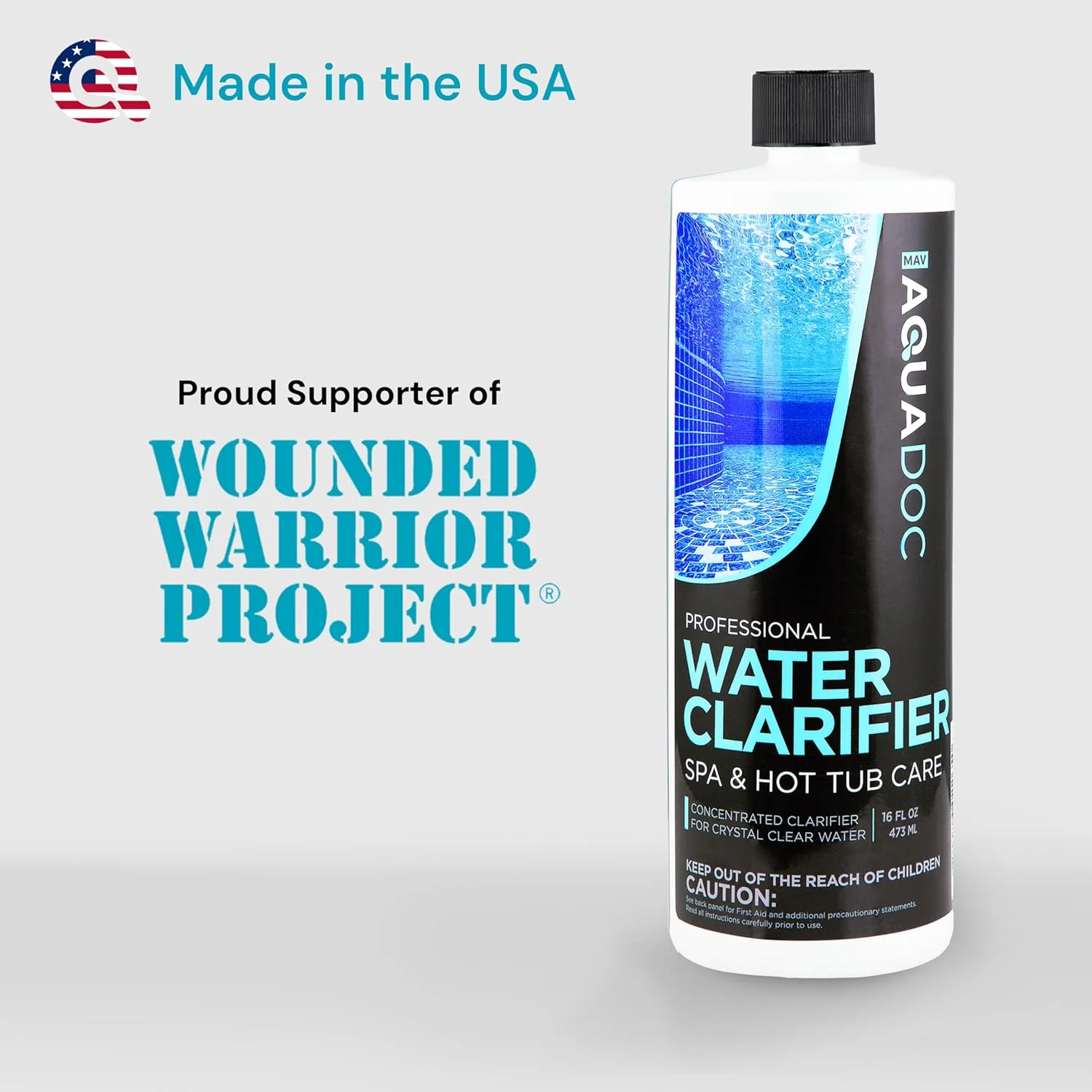 Spa Clarifier & Hot Tub Clarifier for Fast Acting Cloudy Water Treatment, The Spa Clarifier Hot Tub Owners Love, Use Our Hot Tub Water Clarifier to Keep Your Spa Clear & Balanced - MAV AquaDoc 16oz - Image 7