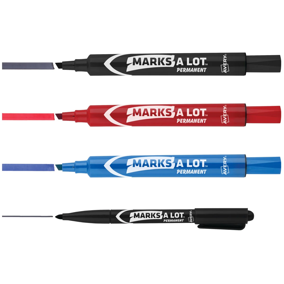 Avery Marks-A-Lot Permanent Marker, Chisel Tip, Assorted Colors, 27-count - Retail $12 - Image 2