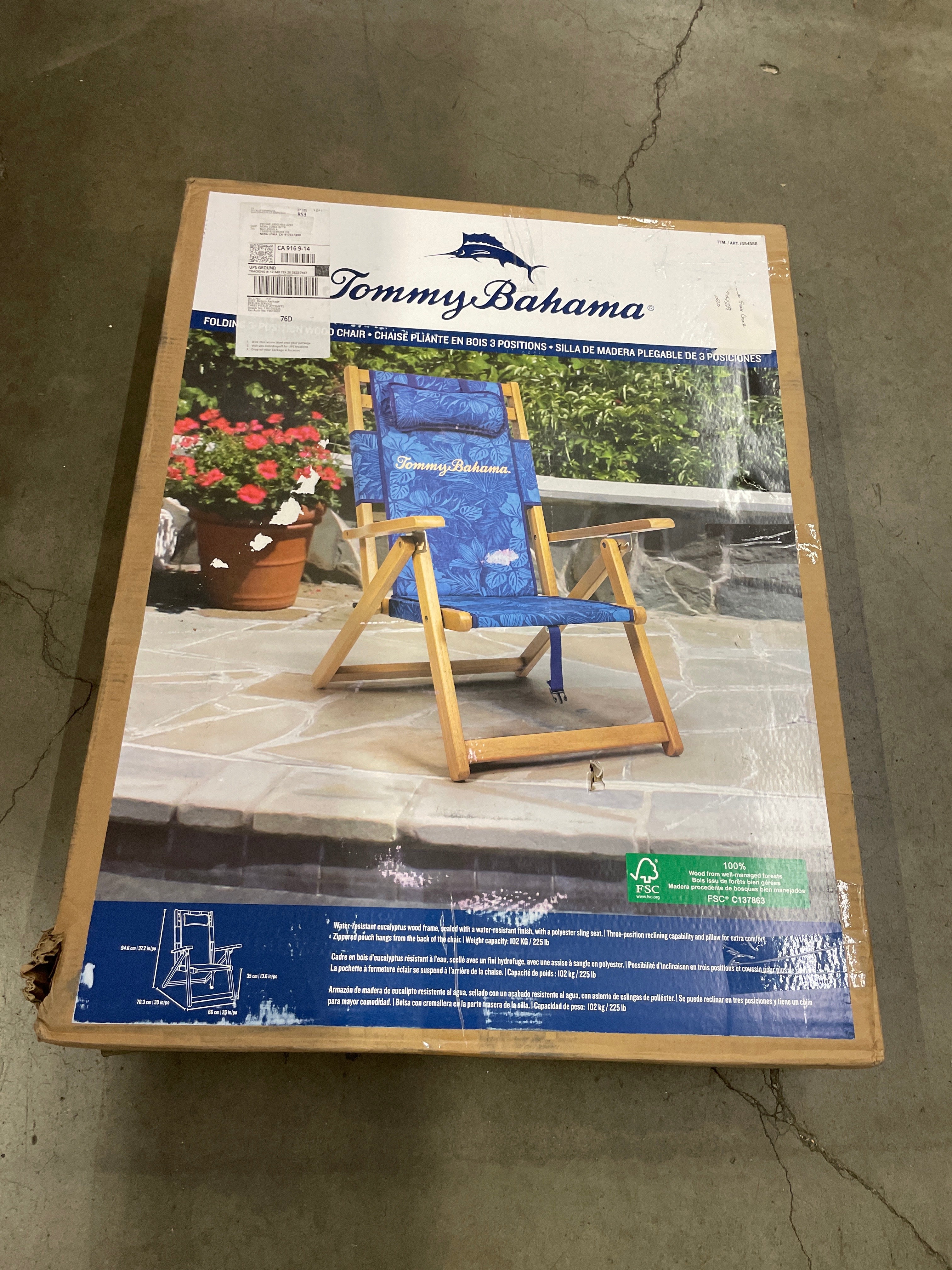 Tommy Bahama Wood Sling Beach Chair - Image 2