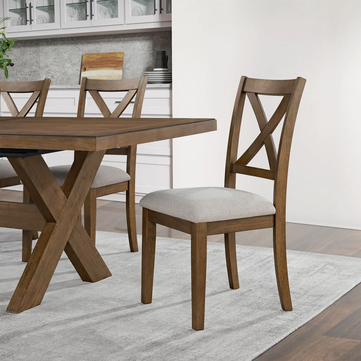 NEW - Lathan Upholstered Dining Chair, Set of 2 - Image 3