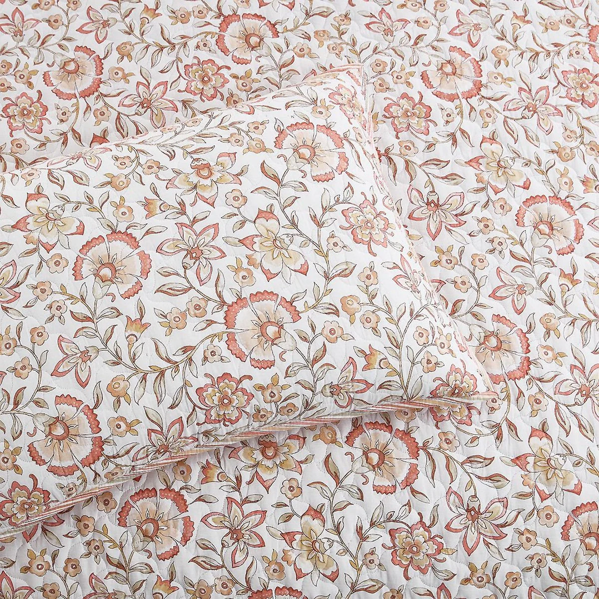 Caro Home 3-piece Cotton Quilt Set, Manda, Queen - Image 10