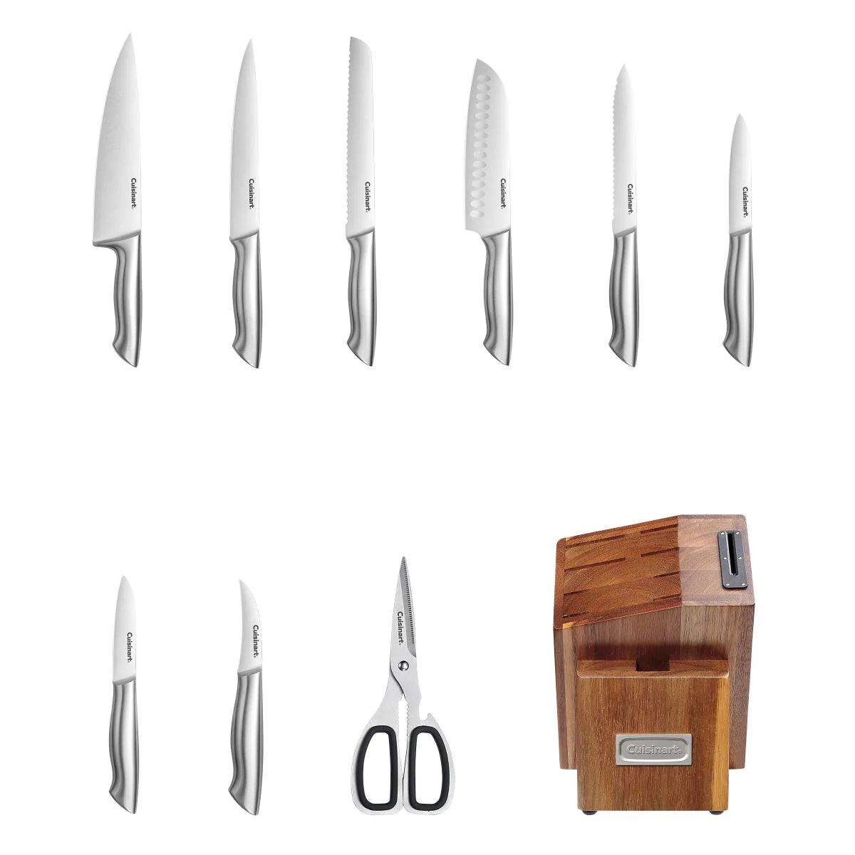 Cuisinart German Steel 10-piece Knife Block Set with Built-in Sharpener - Image 3