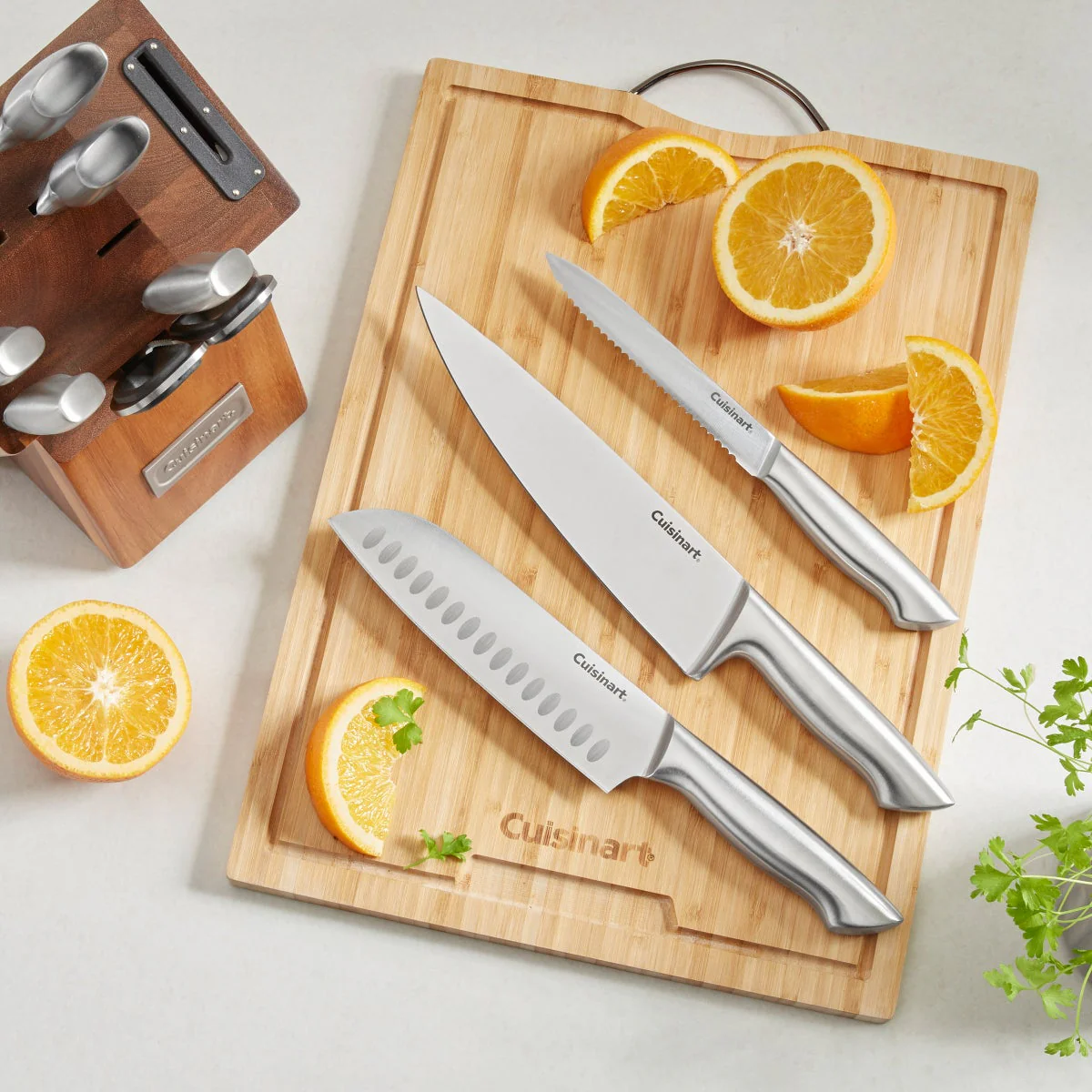 Cuisinart German Steel 10-piece Knife Block Set with Built-in Sharpener - Image 7