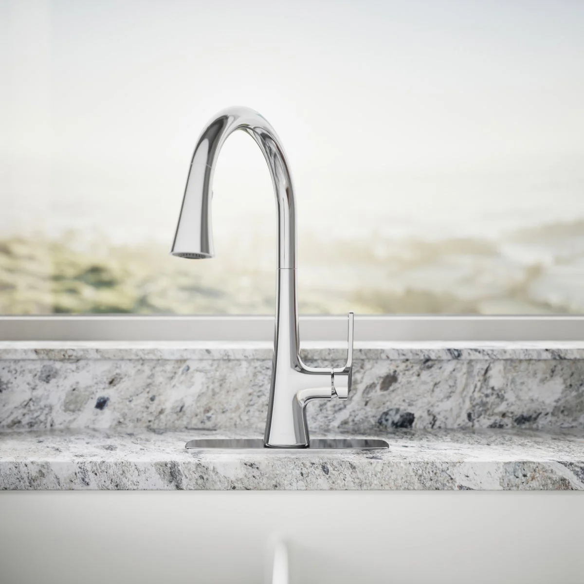 Kohler Guild Pull-down Kitchen Sink Faucet with Three-function Sprayhead - Image 4
