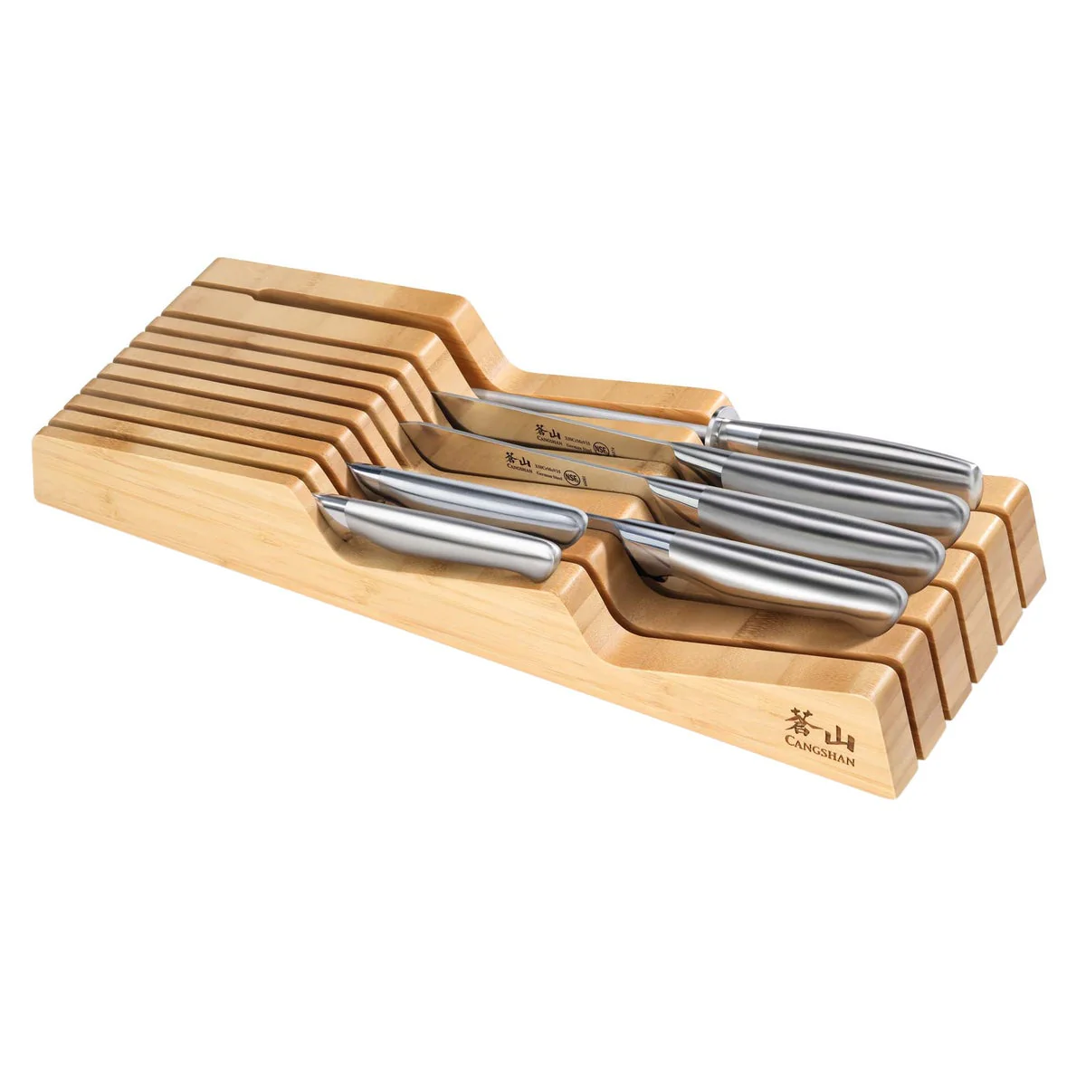 Cangshan Sanford Series 7-piece German Steel In-Drawer Knife Set - Image 3