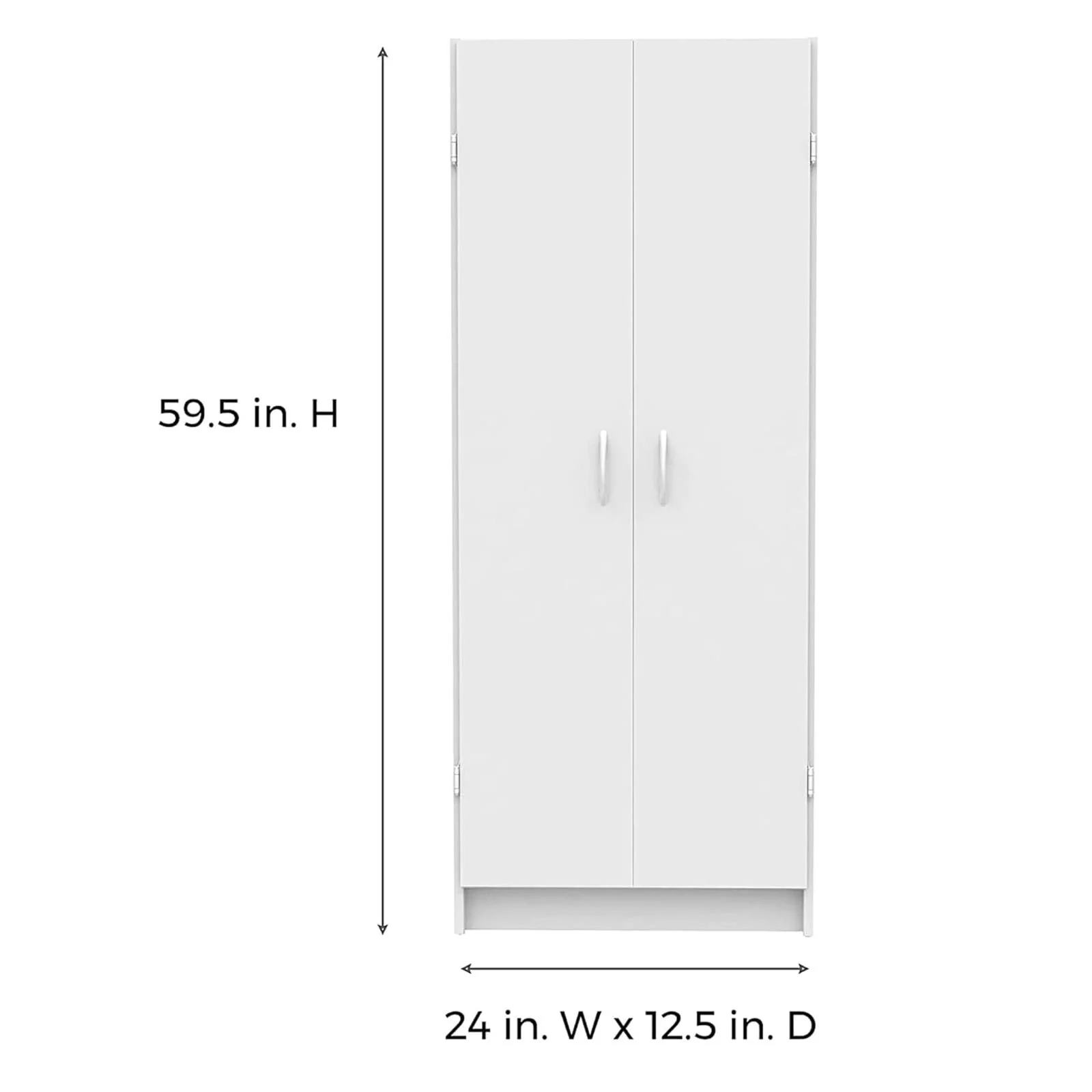 NEW w/ minor dmg - ClosetMaid Pantry Cabinet Cupboard with 2 Doors, Adjustable Shelves, Standing, Storage for Kitchen, Laundry or Utility Room, White - Retail $118 - Image 2
