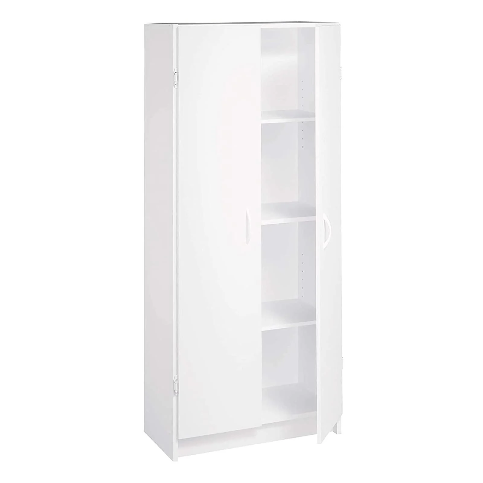 NEW w/ minor dmg - ClosetMaid Pantry Cabinet Cupboard with 2 Doors, Adjustable Shelves, Standing, Storage for Kitchen, Laundry or Utility Room, White - Retail $118 - Image 3