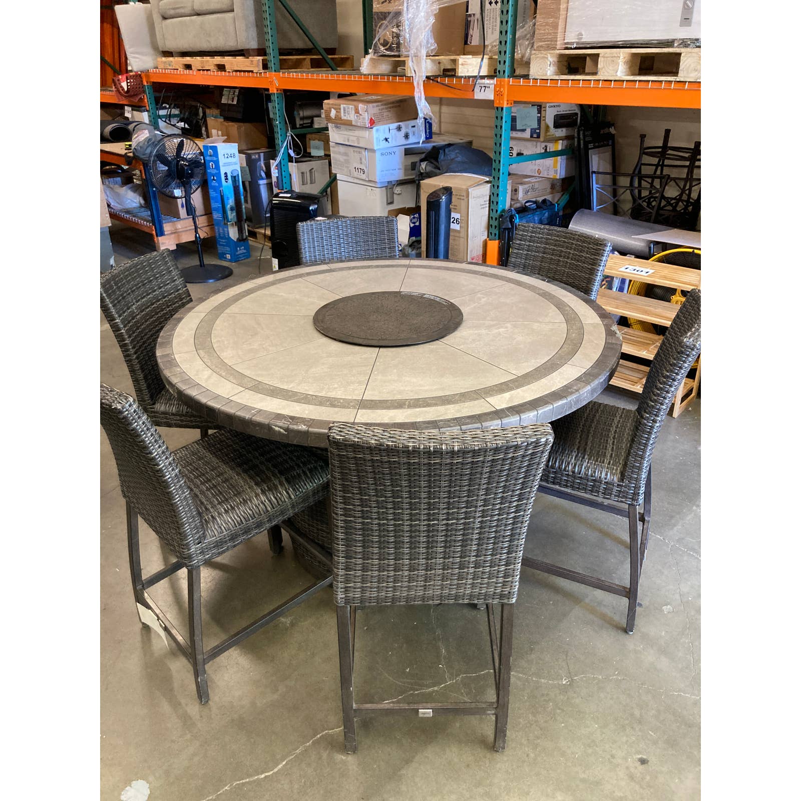 Costco - Agio Anderson 7-piece Fire Outdoor Patio Dining Set - Retail $1999 - Image 5